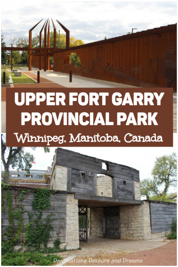 Upper Fort Garry Provincial Park in Winnipeg, Manitoba, Canada: a modern interpretation on an important historical site. Both a museum and park. #Winnipeg #Manitoba #history