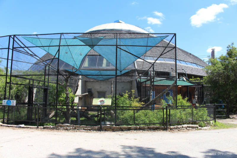 Toucan Ridge building at Assiniboine Park Zoo contains outdoor animal habitats as well as indoor ones