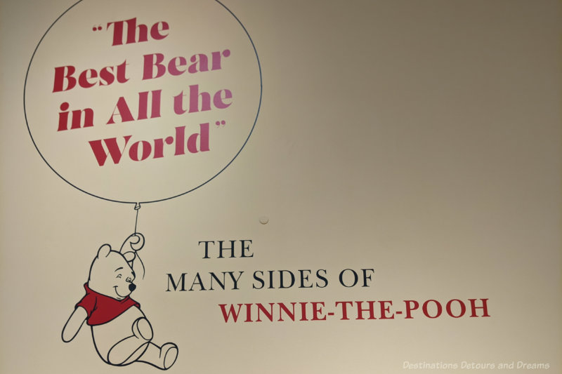 drawing of Winnie-the-Pooh holding a balloon with the words The Best Bear in All the World