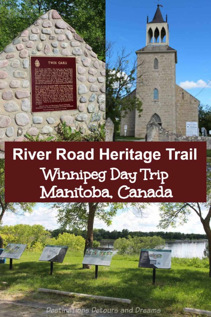 Southern Manitoba's Red River Heritage Parkway - A scenic riverside drive with historic landmarks north of Winnipeg, Manitoba, Canada makes for a pleasant day trip