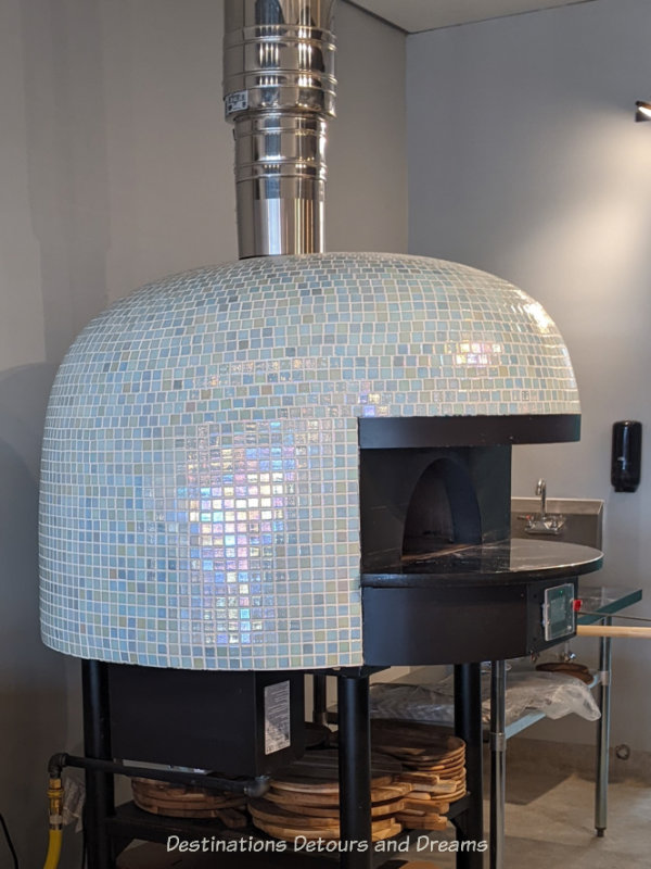 Tiled oven in a restaurant